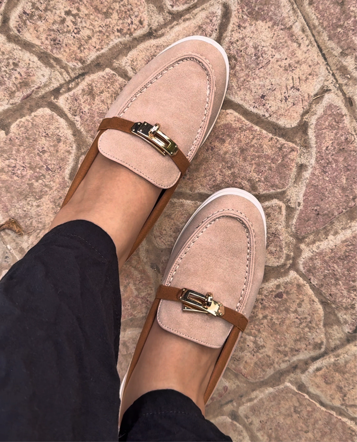 Amorette : Mocassin femme daim noir