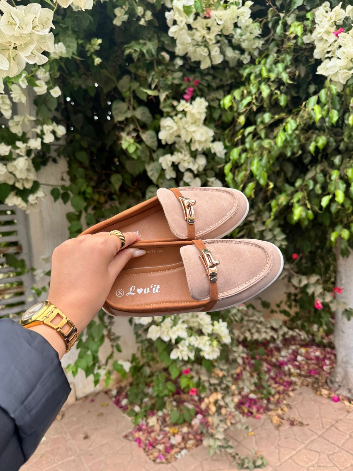 Amorette : Mocassin femme daim noir