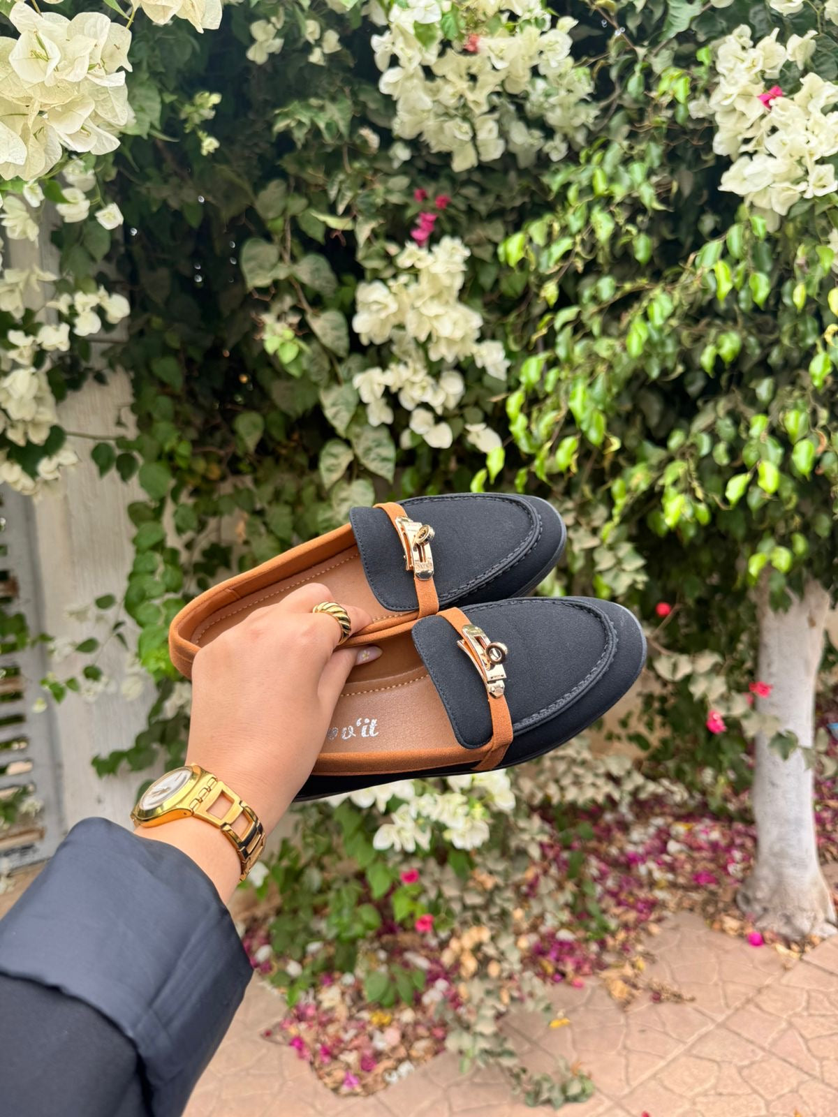 Amorette : Mocassin femme daim noir