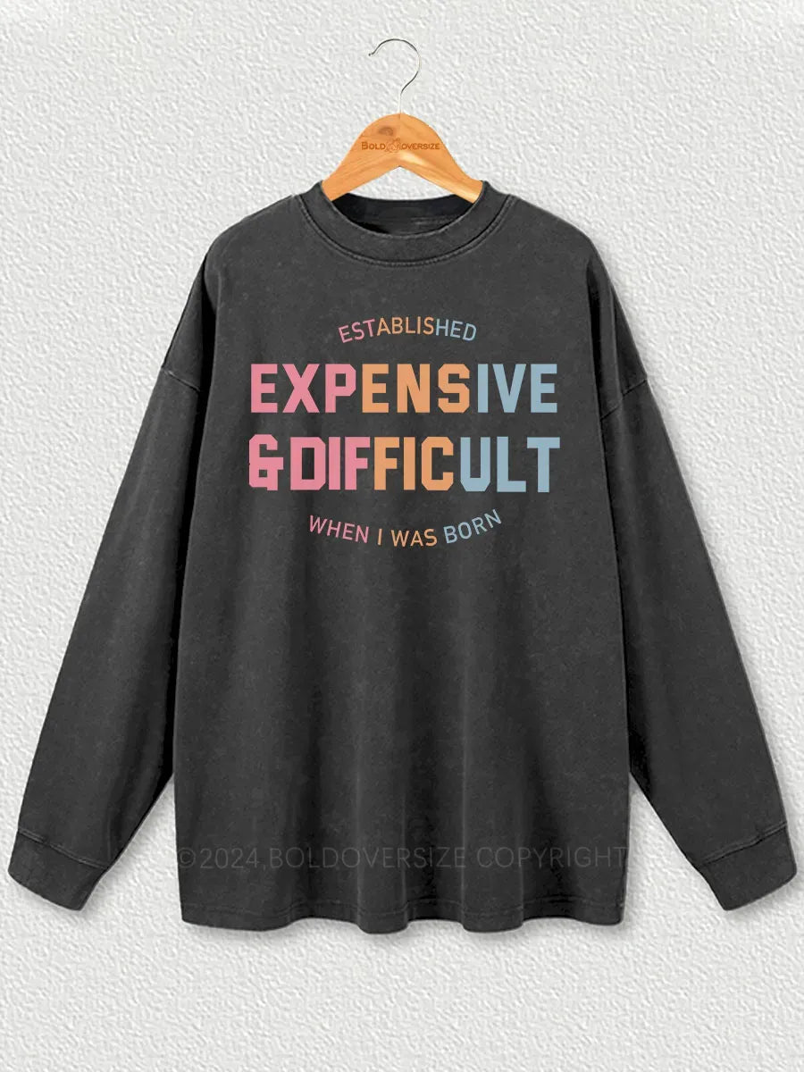 Vintage, expensive, hard to wash long sleeve shirt