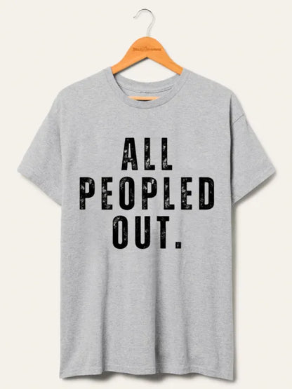 Vintage t-shirt with all the people outside