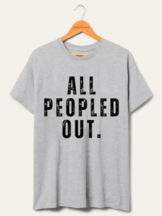 T-shirt vintage avec tous les gens dehors