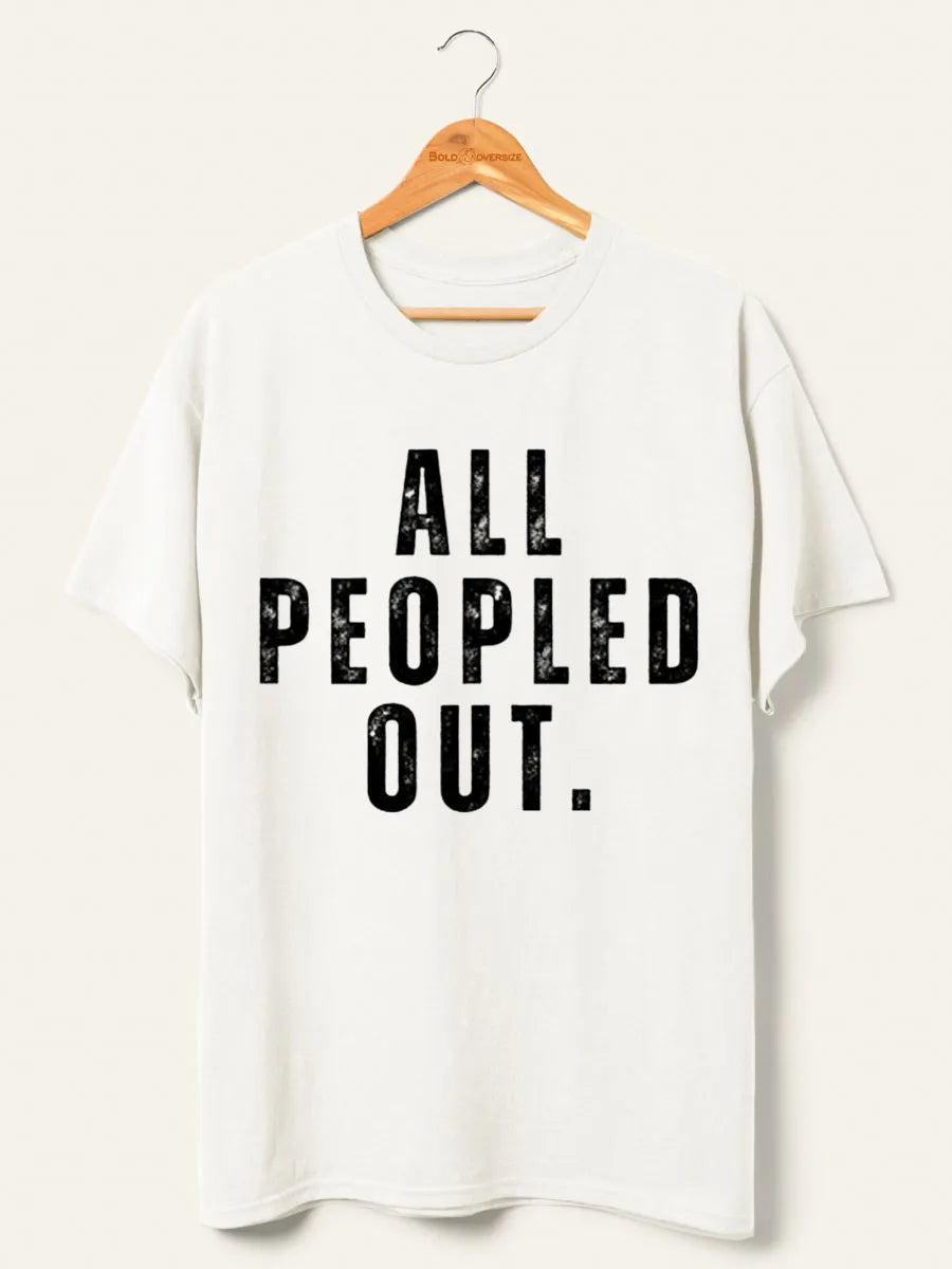 Vintage t-shirt with all the people outside