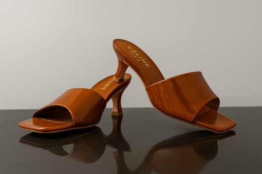 Solena : Talon femme Marron-beige