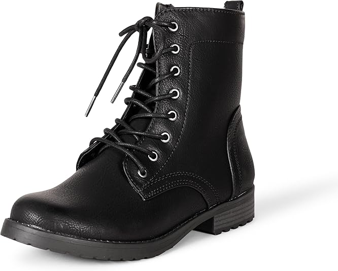 Lace-up Military Boots