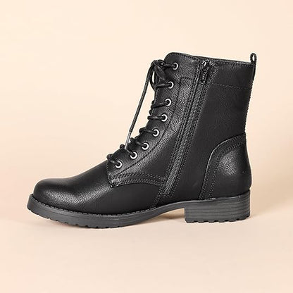 Lace-up Military Boots