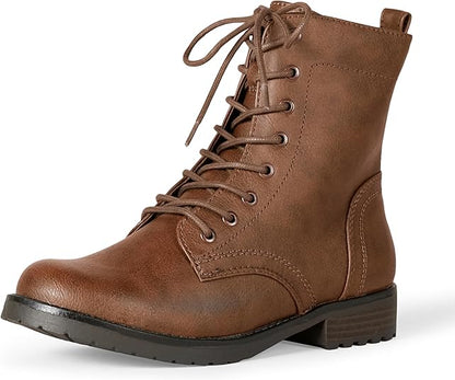 Lace-up Military Boots