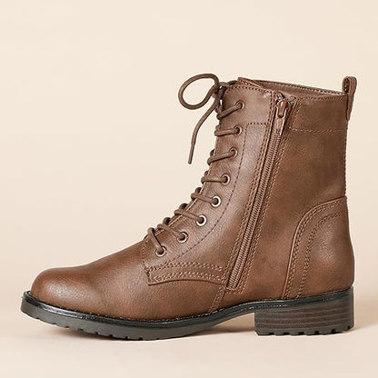 Lace-up Military Boots