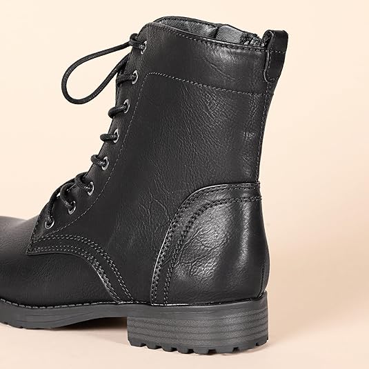 Lace-up Military Boots