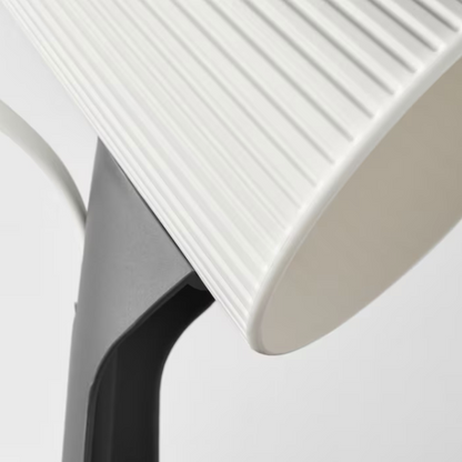 Lampe de bureau, gris foncé/blanc