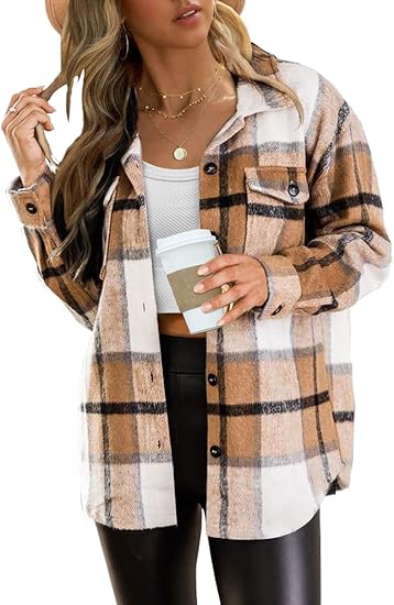 Plaid Flannel Shacket – Shirt Jacket