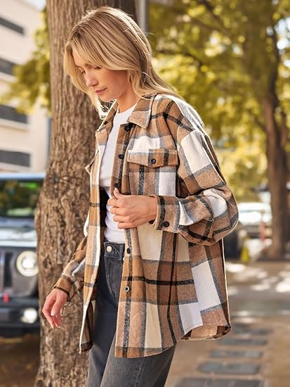 Plaid Flannel Shacket – Shirt Jacket