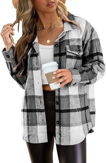 Plaid Flannel Shacket – Shirt Jacket