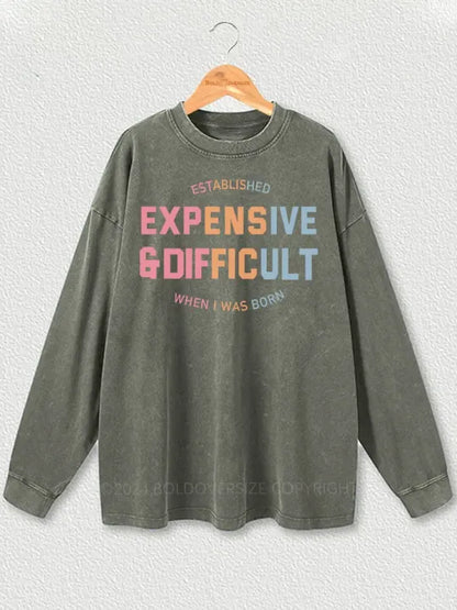 Vintage, expensive, hard to wash long sleeve shirt