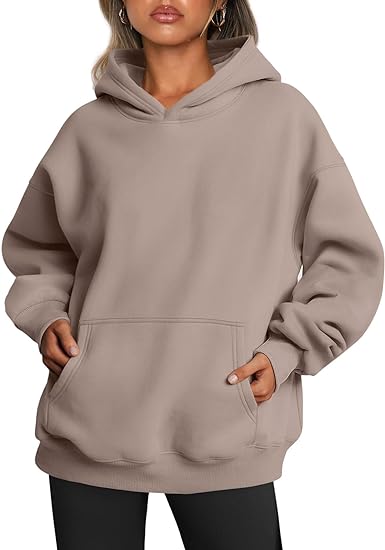 Sweat à Capuche Oversize en Molleton Ultra-Doux