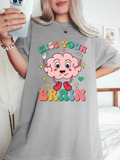 T-shirt Embrasse ton cerveau