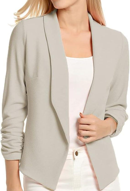 3/4 Sleeve Open Blazer – Elegance and Comfort 🌟