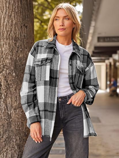 Plaid Flannel Shacket – Shirt Jacket