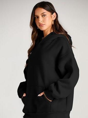 Sweat à Capuche Oversize en Molleton Ultra-Doux